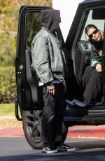 KOURTNEY KARDASHIAN and Travis Barker Heading to a Studio in Calabasas 10/26/2022