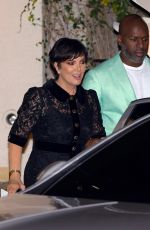 KRIS JENNER Leaves Tiffany & Co Event at Sunset Towers in West Hollywood 10/26/2022