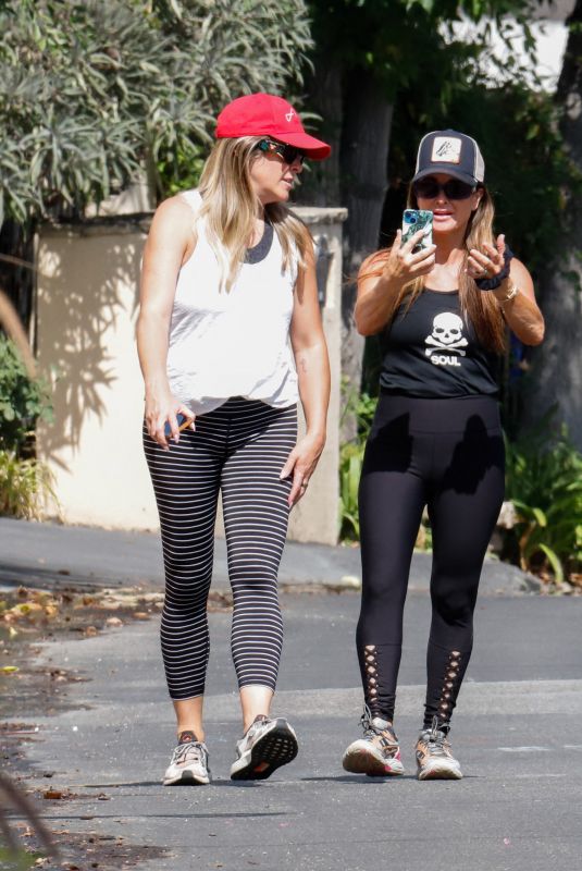 KYLE RICHARDS Out Hiking with a Friend in Los Angeles 10/05/2022