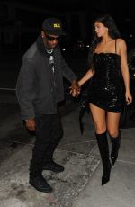 KYLIE JENNER Out for a Dinner Date with Travis Scott in West Hollywood 10/13/2022
