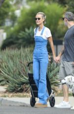 LAETICIA HALLYDAY and Jalil Lespert Out in Pacific Palisades 10/16/2022