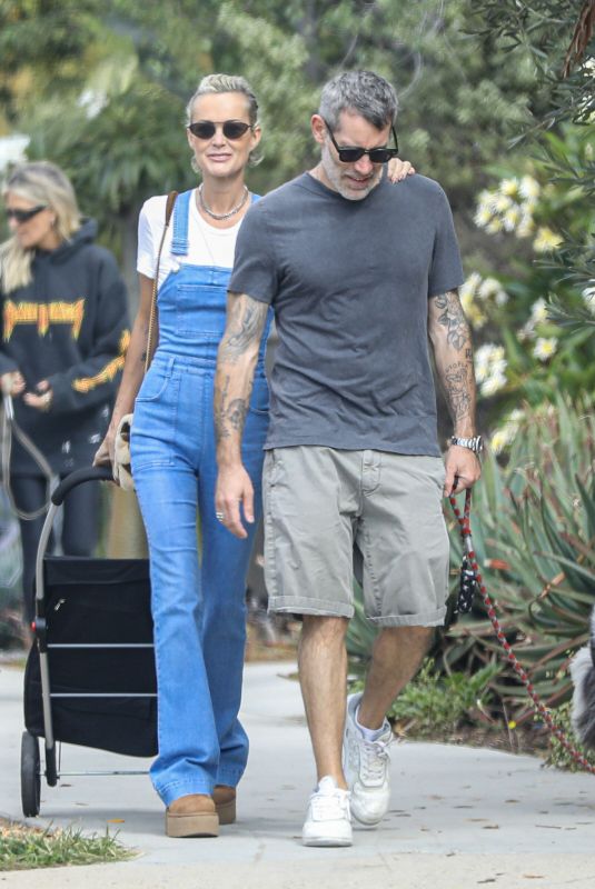LAETICIA HALLYDAY and Jalil Lespert Out in Pacific Palisades 10/16/2022