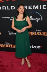 LANA CONDOR at Pinocchio Premiere at Walt Disney Studios in Burbank 09/07/2022
