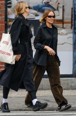 LARA BINGLE Out for Lunch with a Friend in New York 10/26/2022