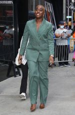LASHANA LYNCH Leaves Good Morning America in New York 09/16/2022