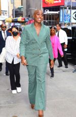 LASHANA LYNCH Leaves Good Morning America in New York 09/16/2022