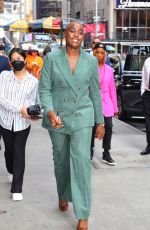LASHANA LYNCH Leaves Good Morning America in New York 09/16/2022