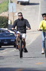 LAUREN SILVERMAN and Simon Cowell at a Bike Ride in Malibu 10/25/2022