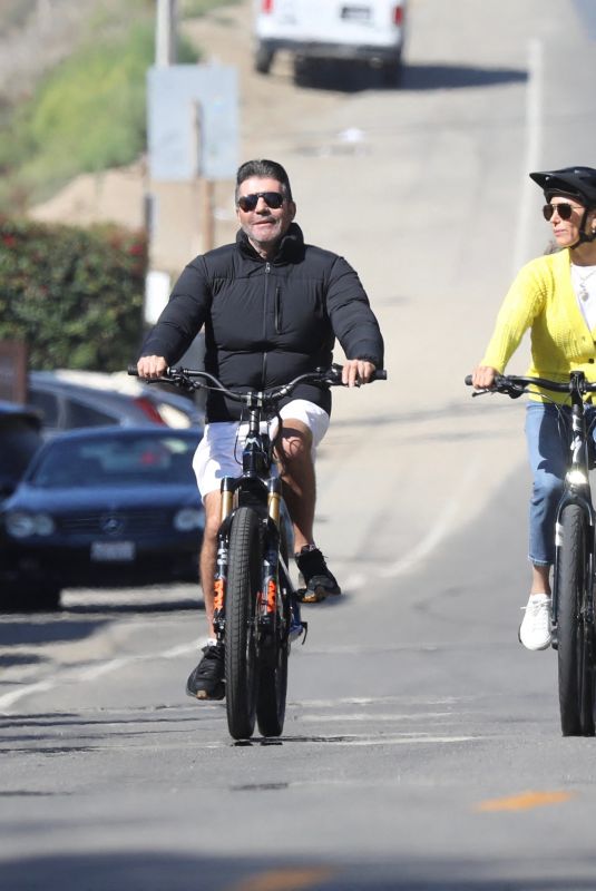 LAUREN SILVERMAN and Simon Cowell at a Bike Ride in Malibu 10/25/2022
