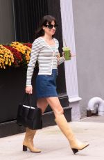 LEA MICHELE Heading to Matinee Performance of Funny Girl in New York 10/26/2022