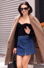LEA MICHELE Heading to Sunday Matinee of Funny Girl in New York 10/16/2022