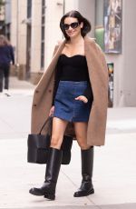 LEA MICHELE Heading to Sunday Matinee of Funny Girl in New York 10/16/2022