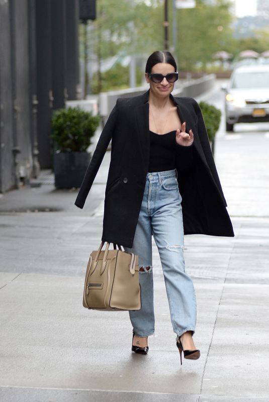 LEA MICHELE in Ripped Denim Out in New York 10/01/2022 – HawtCelebs