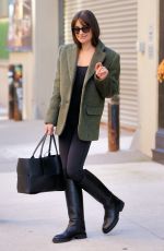 LEA MICHELE Out and About in New York 10/29/2022
