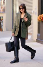 LEA MICHELE Out and About in New York 10/29/2022