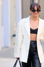 LEA MICHELE Out and About in New York 10/30/2022