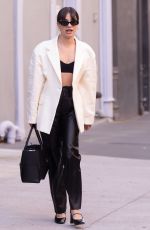 LEA MICHELE Out and About in New York 10/30/2022