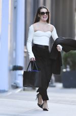 LEA MICHELE Out for an Evening in New York 10/11/2022