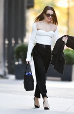 LEA MICHELE Out for an Evening in New York 10/11/2022