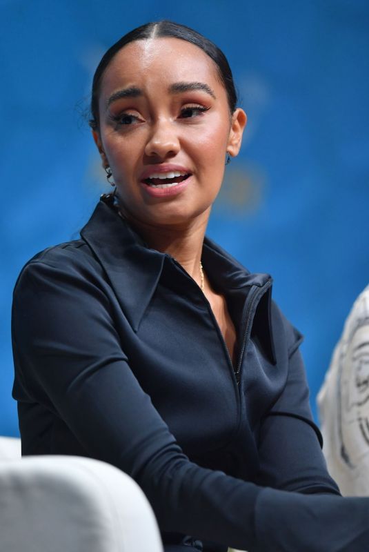 LEIGH-ANNE PINNOCK Speaks on Stage at One Young World Summit in Manchester 09/08/2022