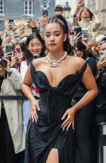 LENA MAHFOUF Arrives at Vivienne Westwood Fashion Show in Paris 10/01/2022
