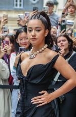 LENA MAHFOUF Arrives at Vivienne Westwood Fashion Show in Paris 10/01/2022