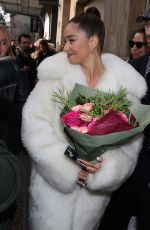 LENA MAHFOUF Leaves Lanvin Spring Show at Paris Fashion Week 10/03/2022