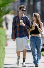 LENI KLUM and Aris Rachevsky Out for Coffee in West Hollywood 10/19/2022