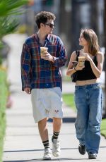 LENI KLUM and Aris Rachevsky Out for Coffee in West Hollywood 10/19/2022