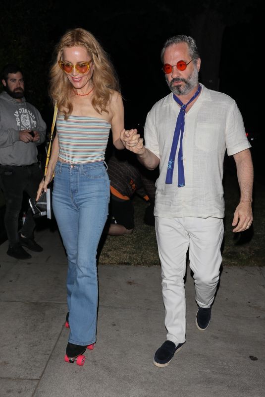 LESLIE MANN and Judd Apatow Arrives at Casamigos Halloween Party in Beverly Hills 10/28/2022