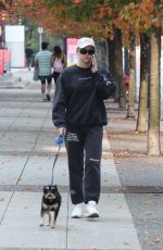 LILI REINHART Out with Her Dog Milo in Vancouver 10/16/2022