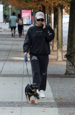 LILI REINHART Out with Her Dog Milo in Vancouver 10/16/2022