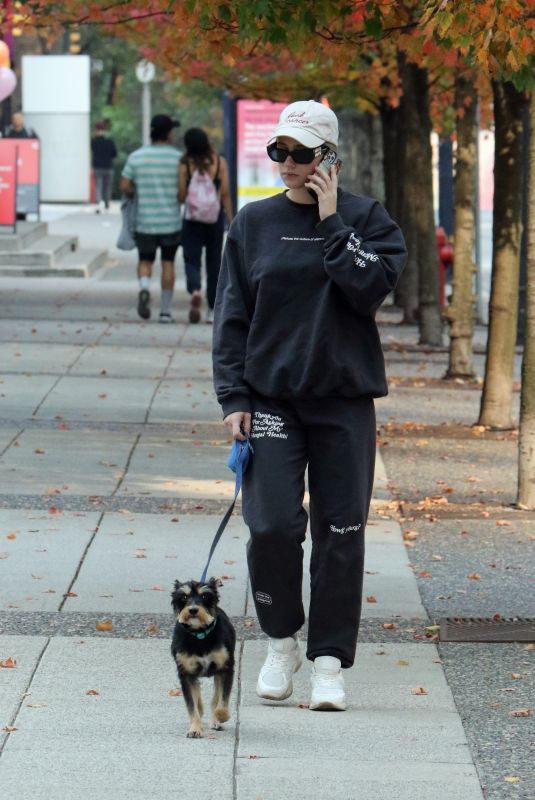 LILI REINHART Out with Her Dog Milo in Vancouver 10/16/2022