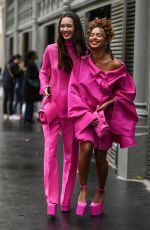 LILY CHEE Arrives at Valentino Show at Paris Fashion Week 10/02/2022