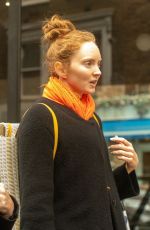 LILY COLE Out and About in London 10/41/2022