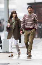 LILY COLLINS and Charlie McDowell Out in New York 10/25/2022