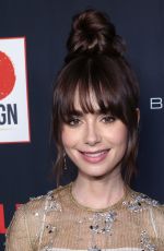 LILY COLLINS at Go Campaign 15th Annual Go Gala in Los Angeles 10/08/2022