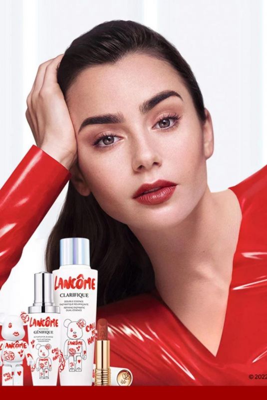 LILY COLLINS for Lancome x Bearbrick, October 2022