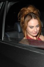 LILY JAMES Leaves Chiltern Firehouse in London 09/30/2022