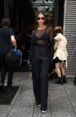 LORI HARVEY at Valentino Fashion Show at PFW in Paris 10/02/2022