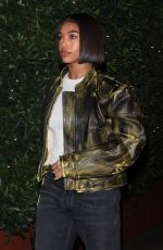 LORI HARVEY Out for Dinner at Giorgio Baldi in Santa Monica 10/23/2022