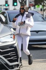 LORI HARVEY Shows off Her New Hairstyle Out in Beverly Hills 10/13/2022