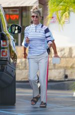 LORI LOUGHLIN at a Gas Dtation to Put Air in the Tire in Los Angeles 10/13/2022