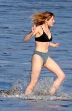 LUCY BOYNTON in Bikini on the Set of The Greatest Hits in San Pedro 10/17/2022