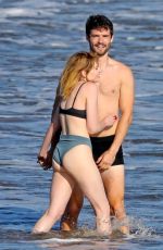 LUCY BOYNTON in Bikini on the Set of The Greatest Hits in San Pedro 10/17/2022