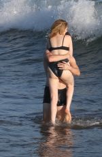 LUCY BOYNTON in Bikini on the Set of The Greatest Hits in San Pedro 10/17/2022