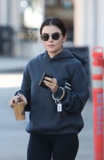 LUCY HALE Out for Morning Coffee at Blue Bottle Coffee in Studio City 10/30/2022