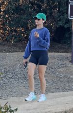 LUCY HALE Out Hiking in Los Angeles 10/27/2022