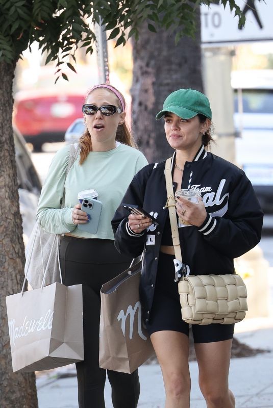 LUCY HALE Out Shopping with a Friend in Los Angeles 10/29/2022