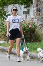 LUCYA HALE Out Hikinig with Her Dogs in Studio City 10/22/2022